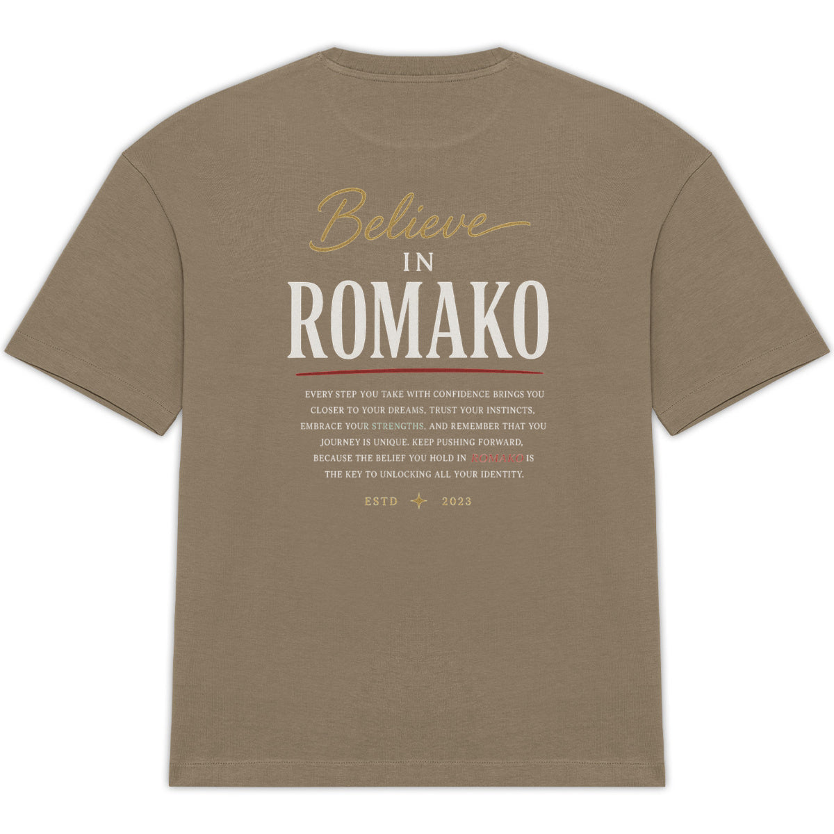 ROMAKO — Camiseta “Believe” - espalda_0