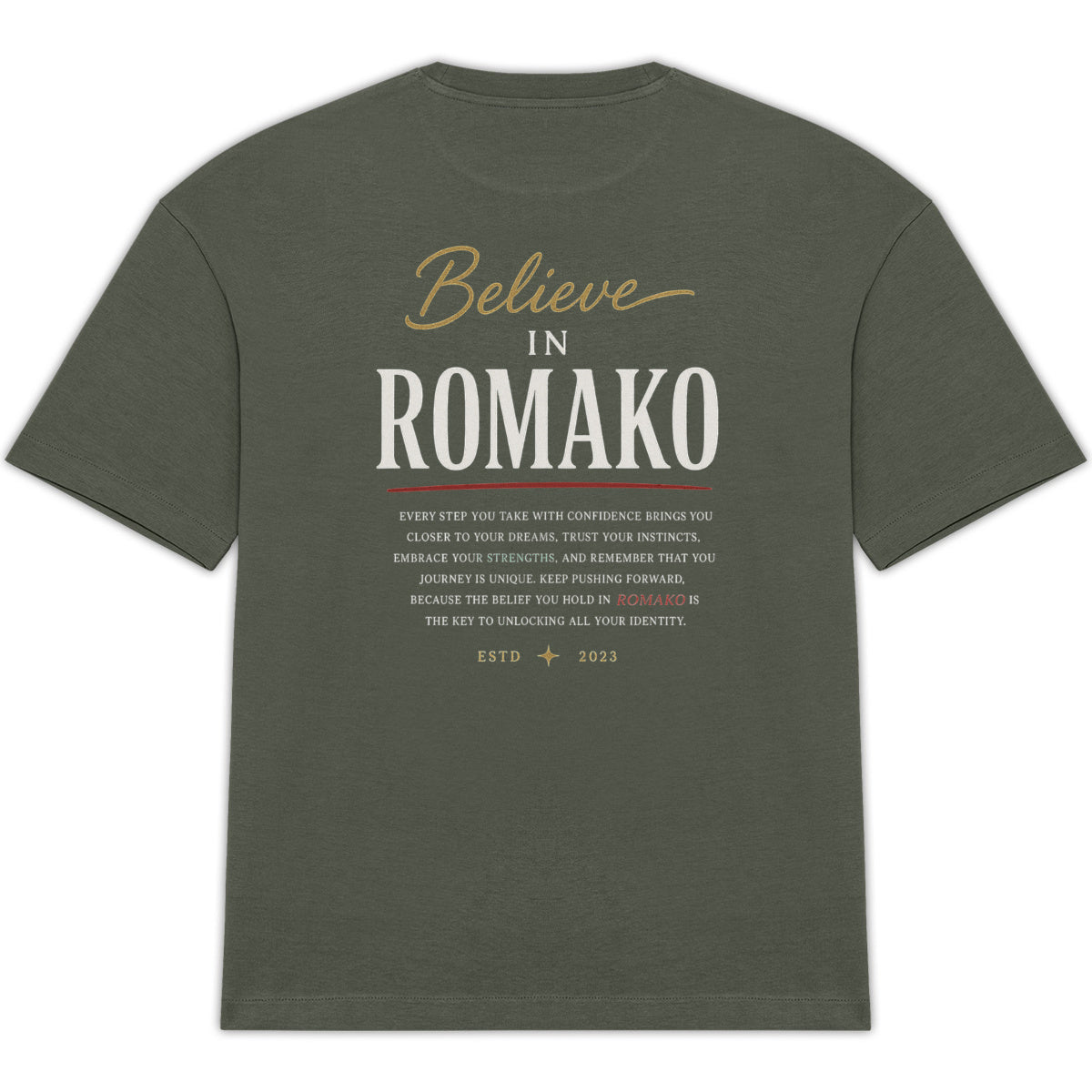 ROMAKO — Camiseta “Believe” - espalda_1