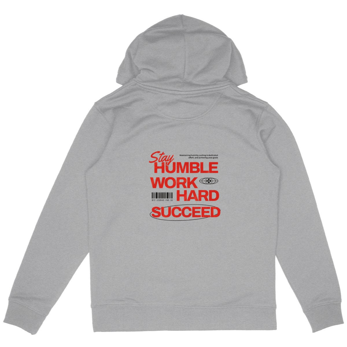 ROMAKO — Sudadera “Humble” - espalda_heidekrautgrau