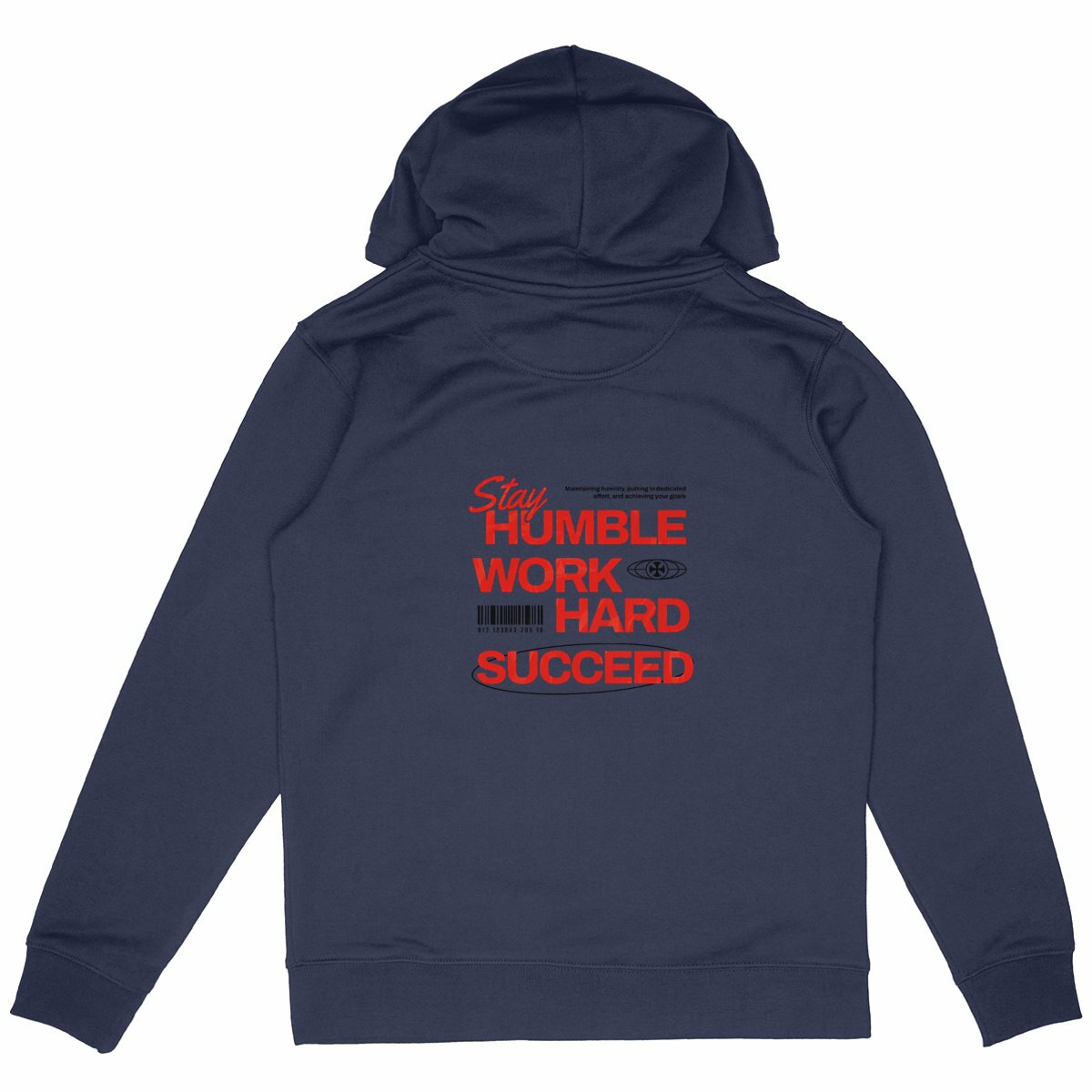 ROMAKO — Sudadera “Humble” - espalda_marino