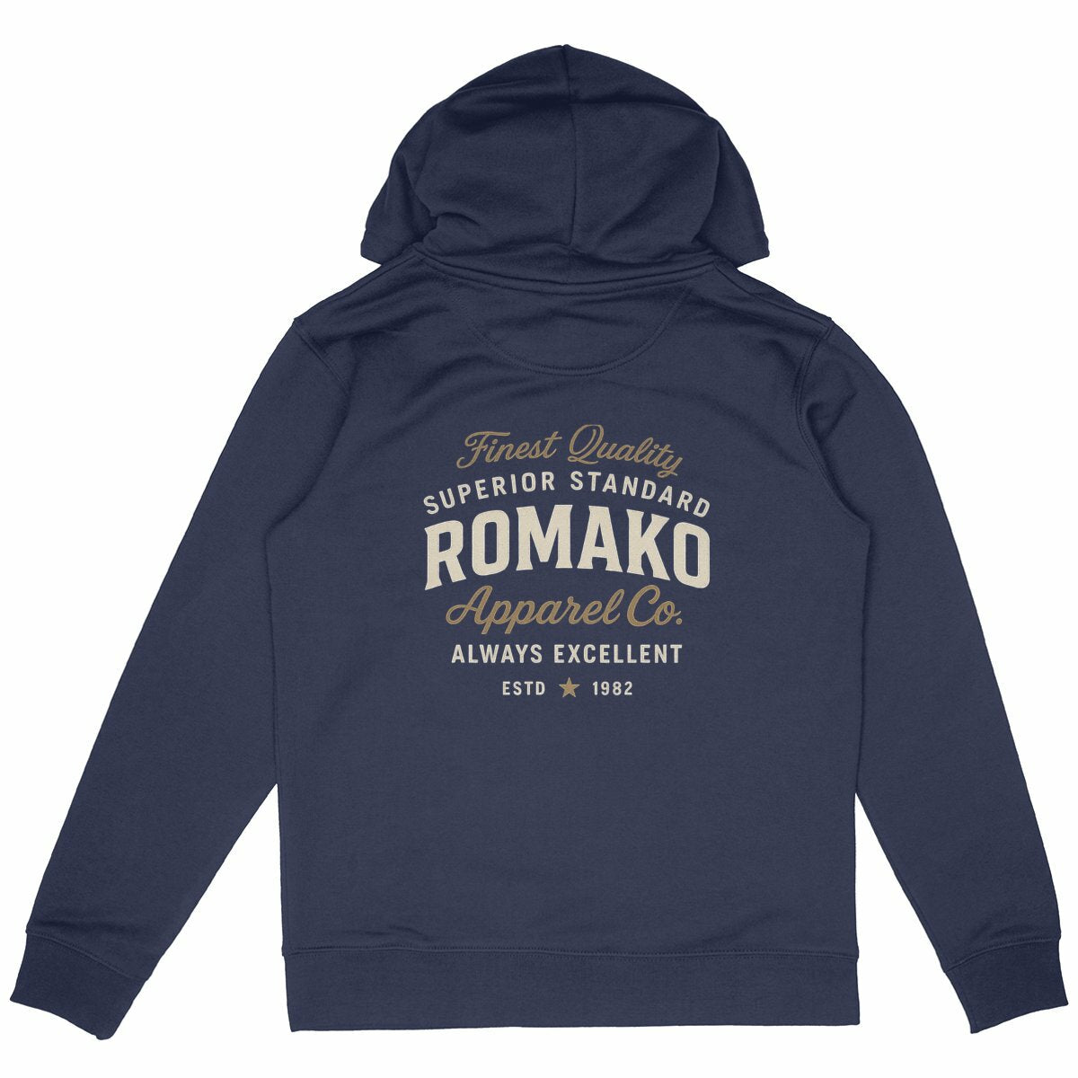 ROMAKO — Sudadera “Superior Standard” - espalda_marino