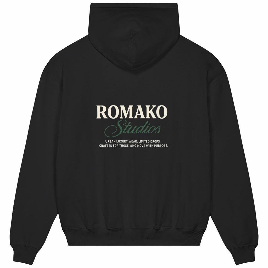 ROMAKO — Sudadera “Studios” - espalda_negro