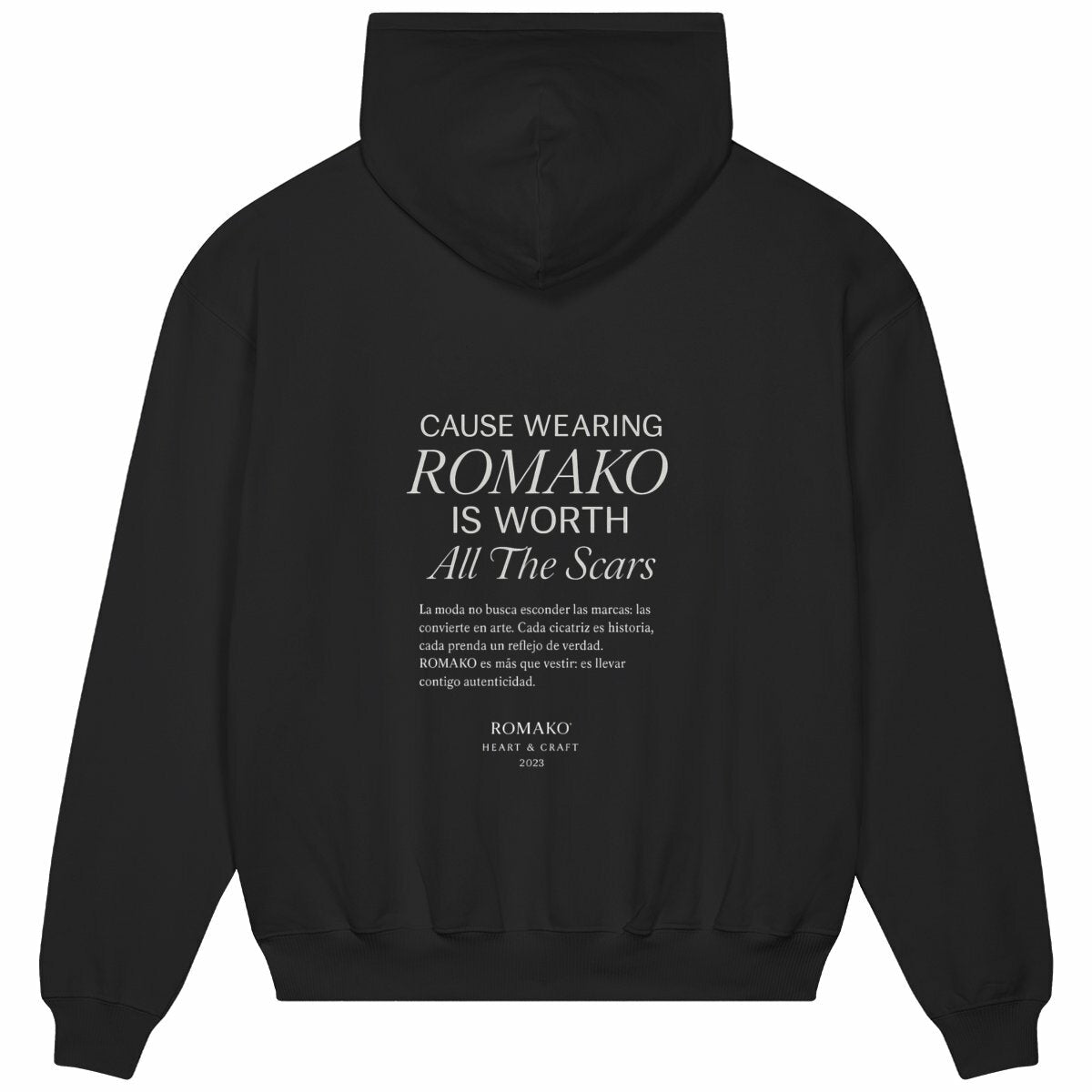 ROMAKO — Sudadera “AWESOME” - espalda_negro