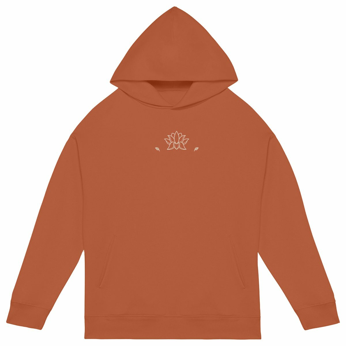 ROMAKO — Sudadera “Studios” - frente_naranja